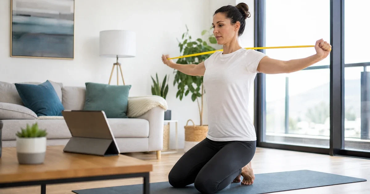 how to do physical therapy exercises at home effectively with video guidance